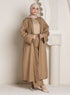 Coffee Jacquard Suit - Khotwh